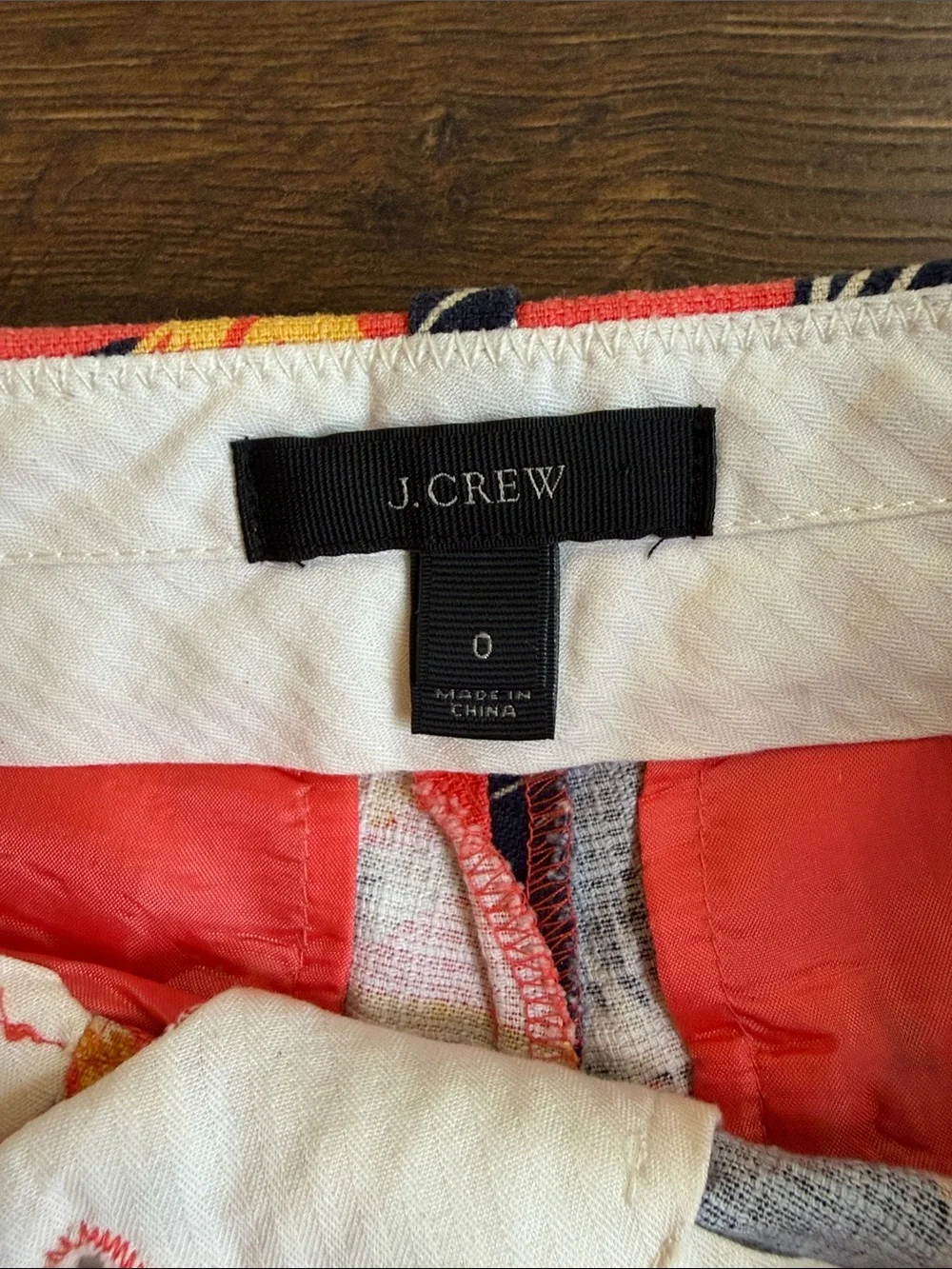 J. Crew Coral Floral Print Cotton-Blend Shorts